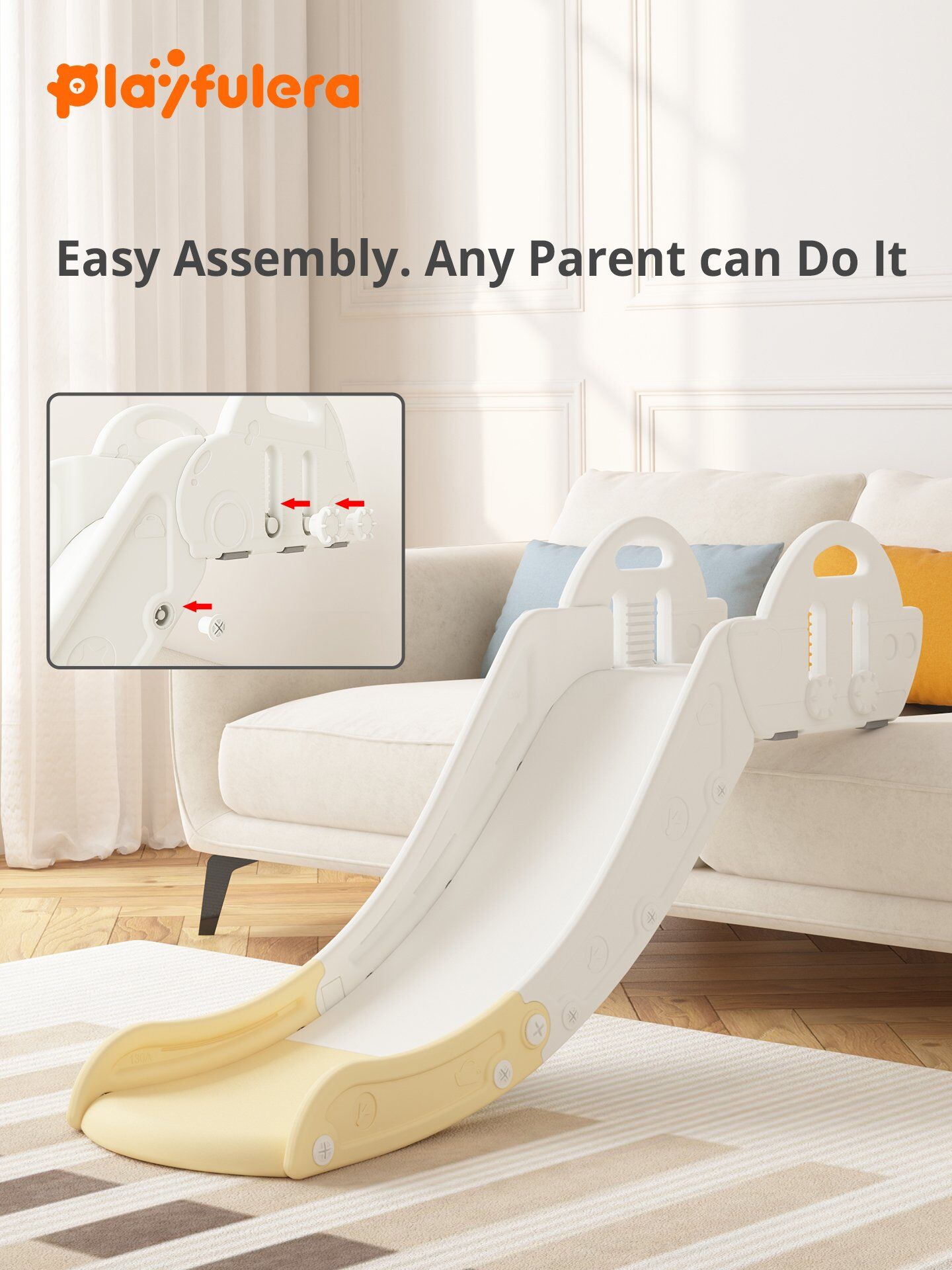 Pirate Ship Adventure Kids Slide - Compact for Stairs & Sofa - Image 3